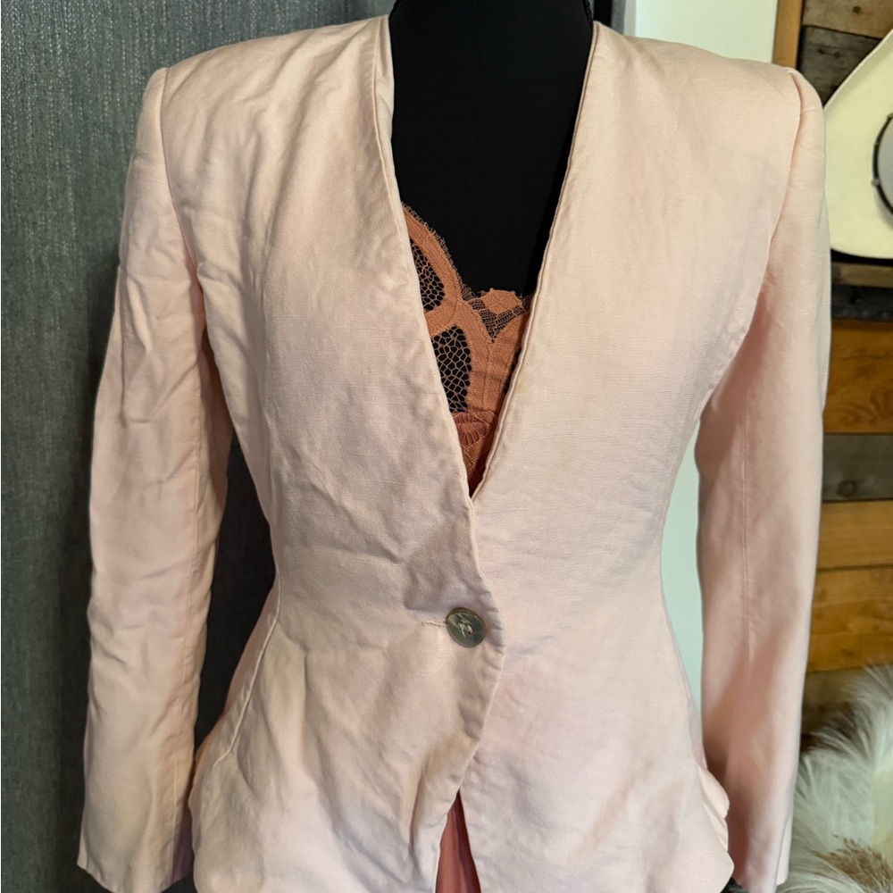Dior Pink Blazer Tailored Professional Suit Jacket